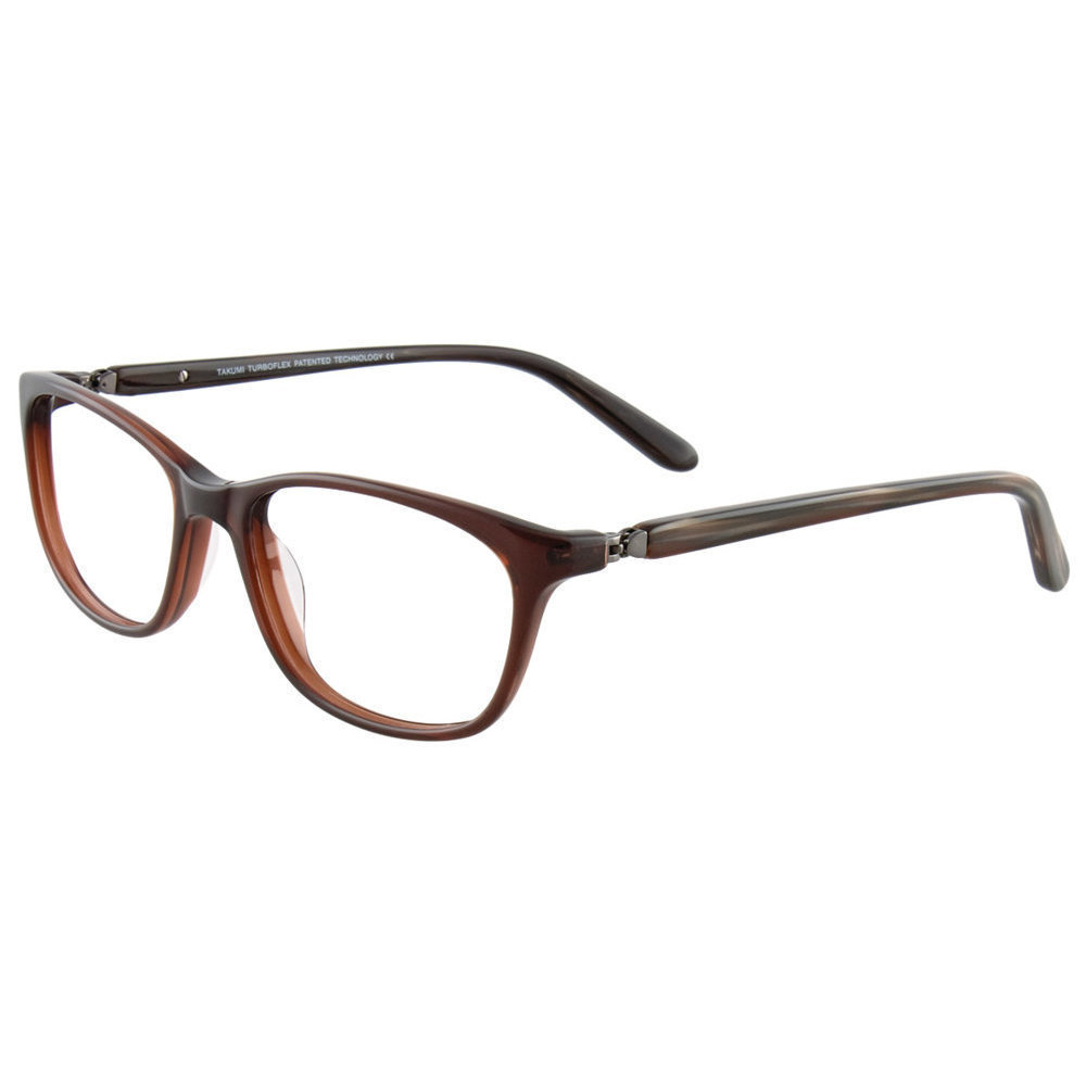 TAKUMI TK904 Eyeglasses 010 Clear Dark Chocolate 53mm